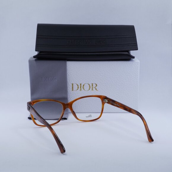 Final Price! Dior LADYDIORO 2 0SX7 00 Havana Eyeglasses 55mm main image 8